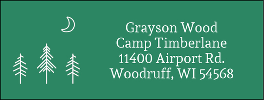 Night Pines Return Address Labels